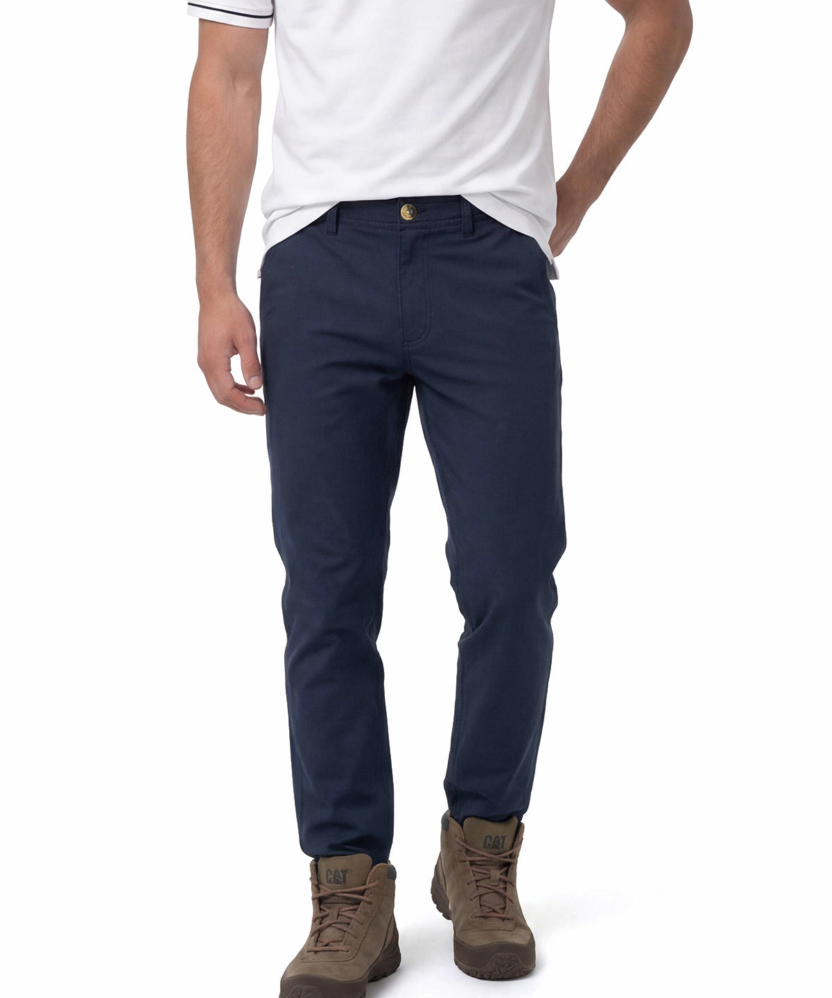 Pantalón Hombre Slim Tapered Chino Azul Cat