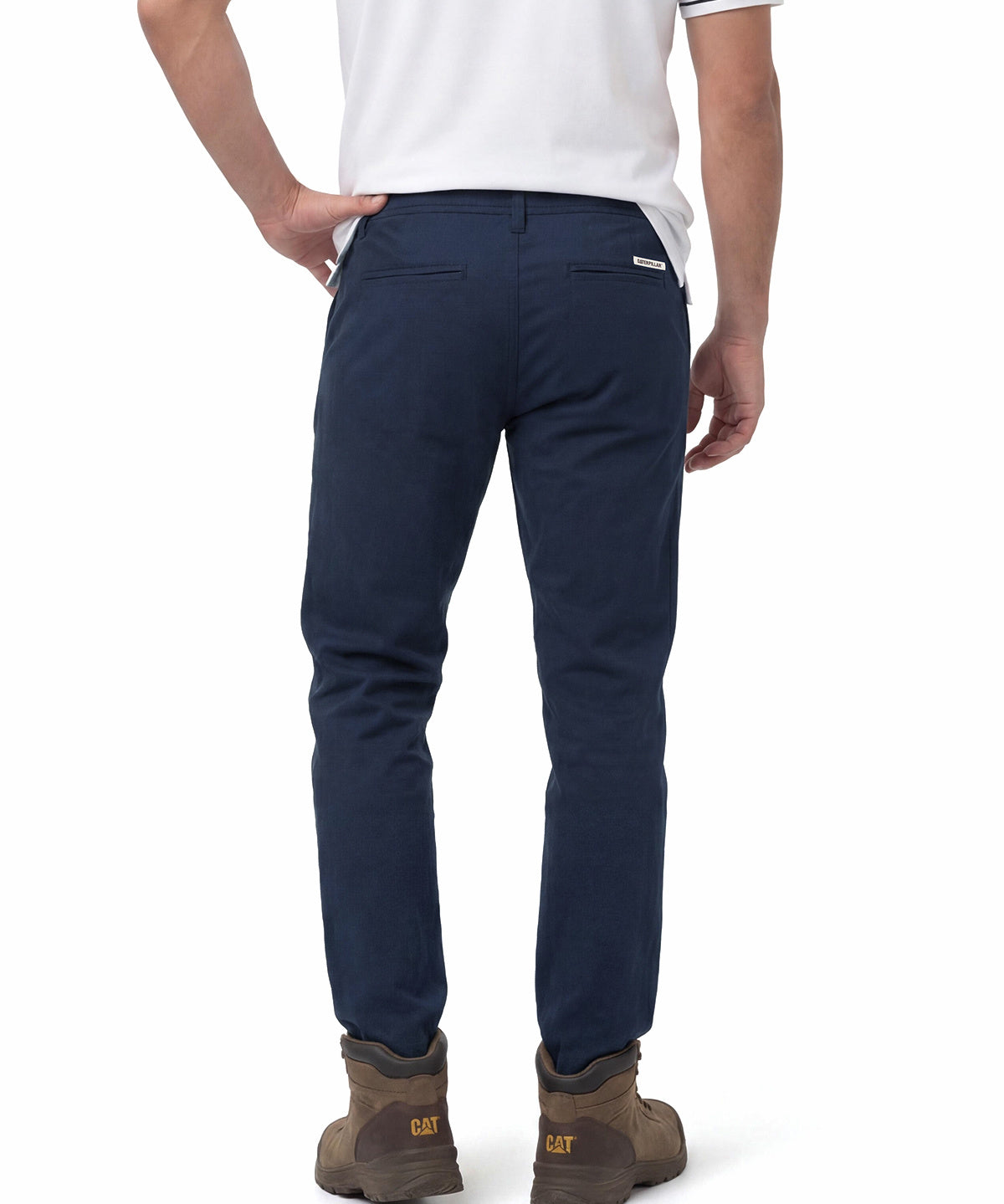 Pantalón Hombre Slim Tapered Chino Azul Cat