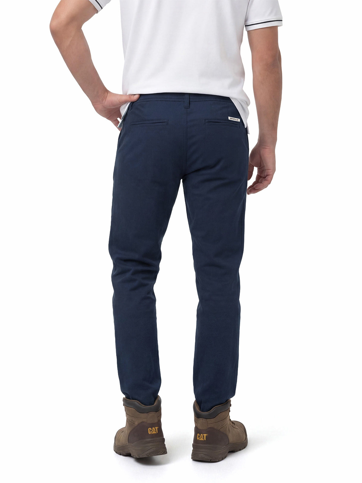 Pantalón Hombre Slim Tapered Chino Azul Cat