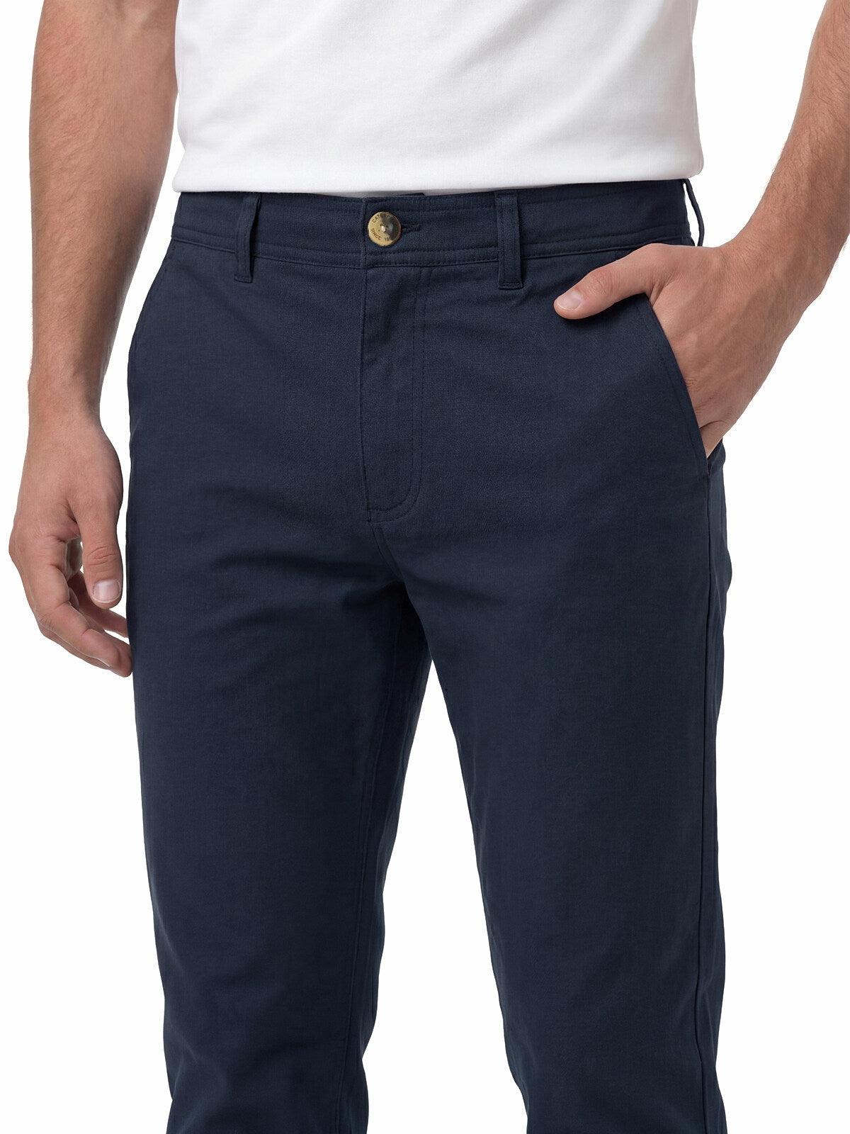 Pantalón Hombre Slim Tapered Chino Azul Cat