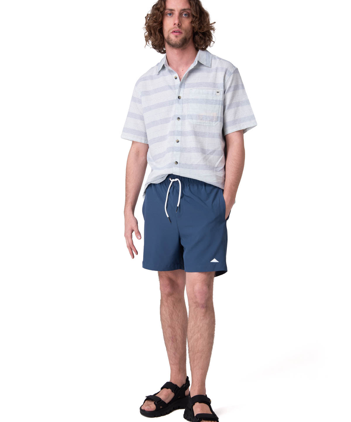Traje De Baño Hombre Swim Trunk Azul