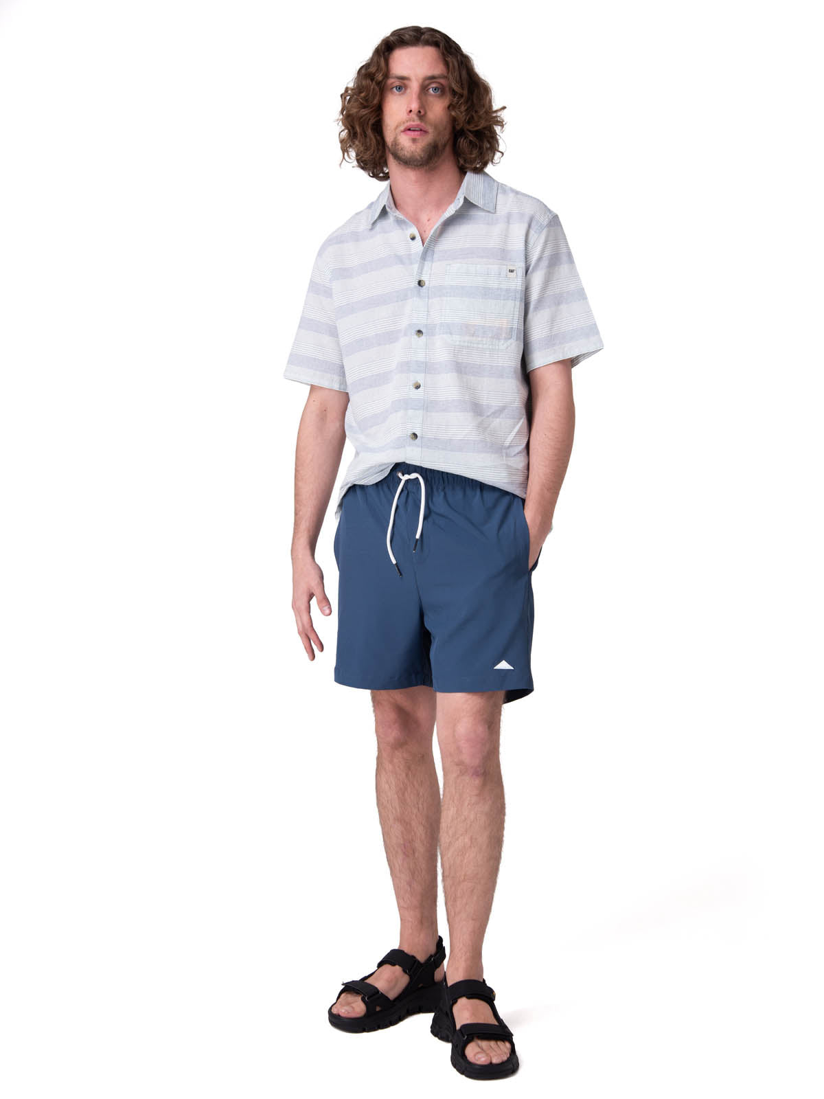 Traje De Baño Hombre Swim Trunk Azul