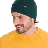 Gorro En Punto Casual Hombre Foundation Knit Hat Verde Petróleo Cat