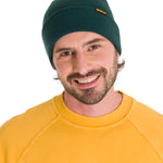 Gorro En Punto Casual Hombre Foundation Knit Hat Verde Petróleo Cat
