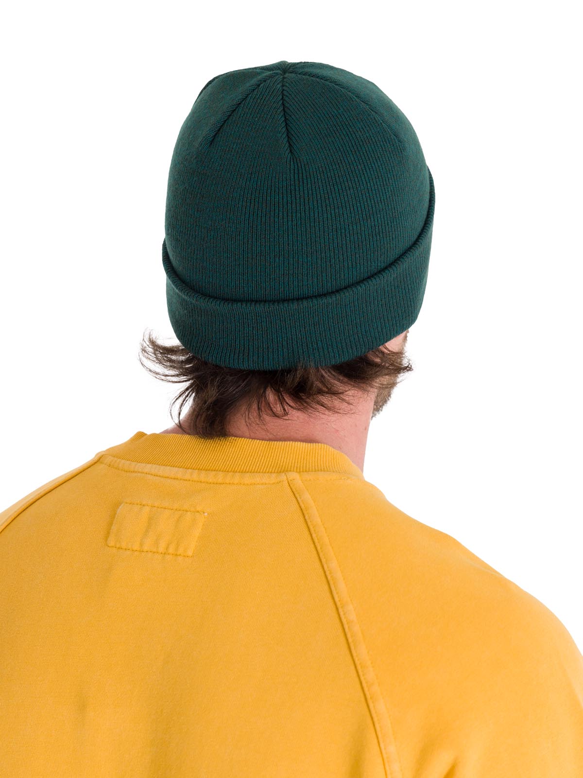 Gorro En Punto Casual Hombre Foundation Knit Hat Verde Petróleo Cat