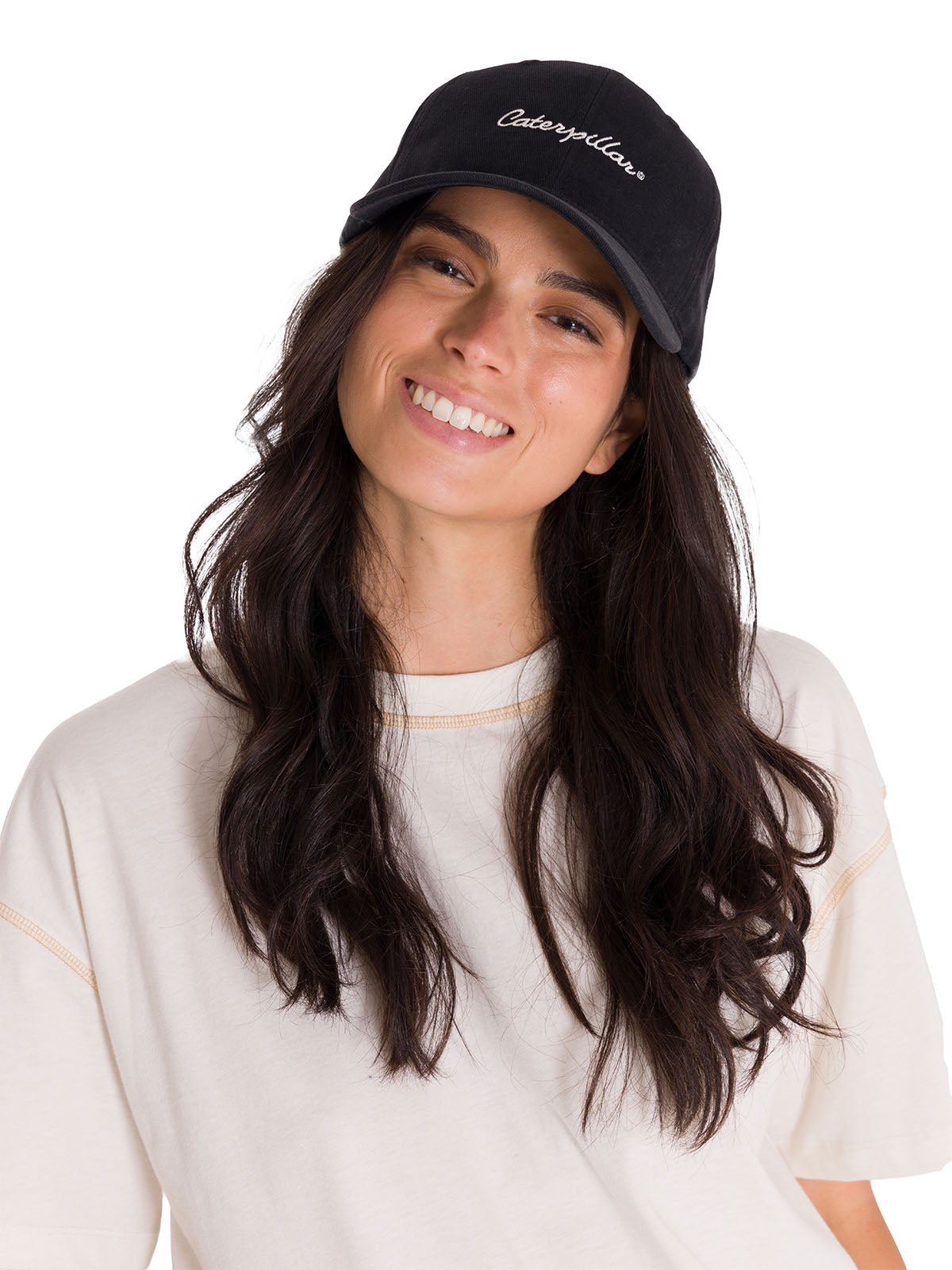 Jockey Con Broche Mujer W'S Script Hat Negro Cat