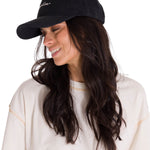 Jockey Con Broche Mujer W'S Script Hat Negro Cat