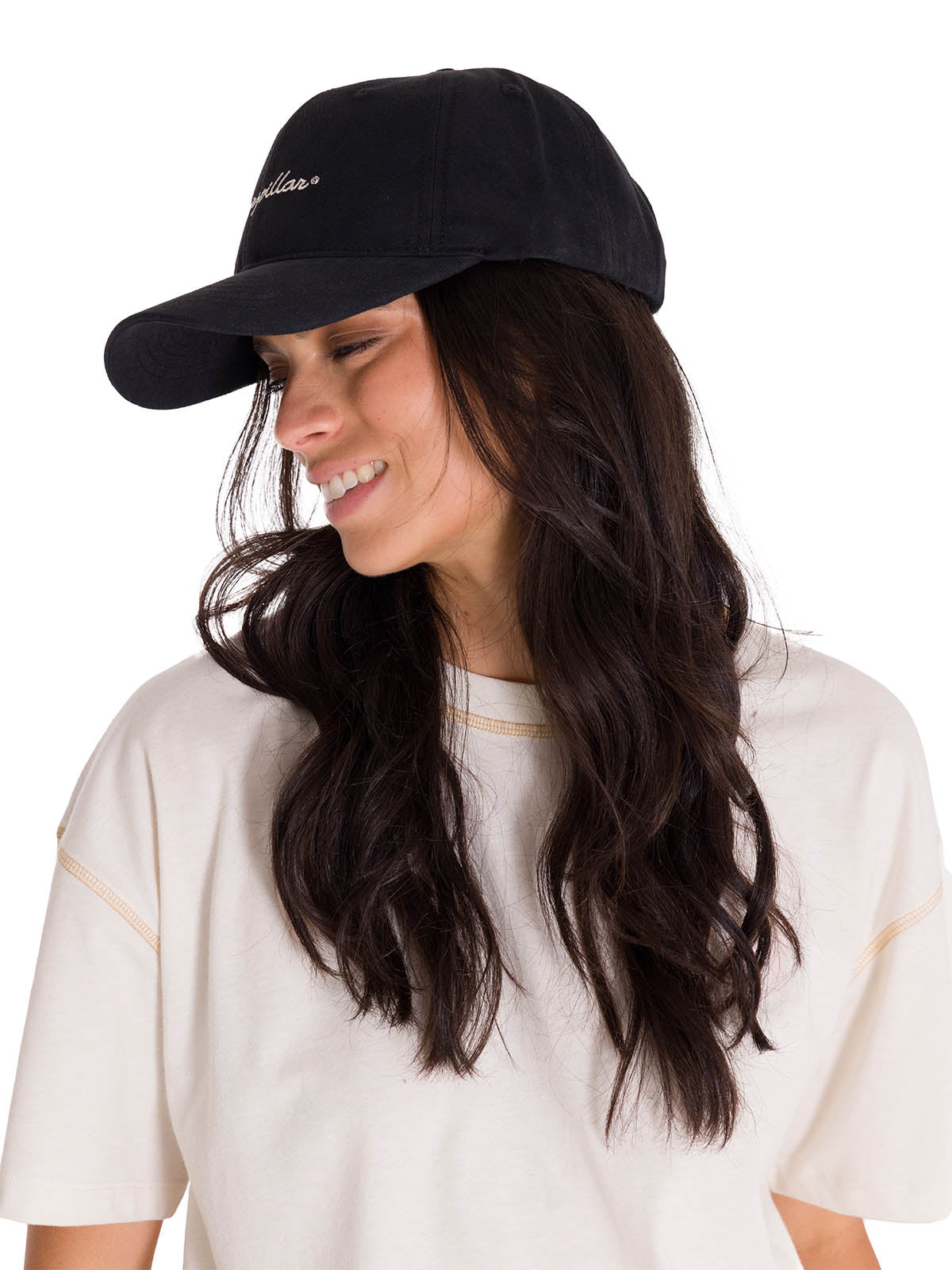 Jockey Con Broche Mujer W'S Script Hat Negro Cat
