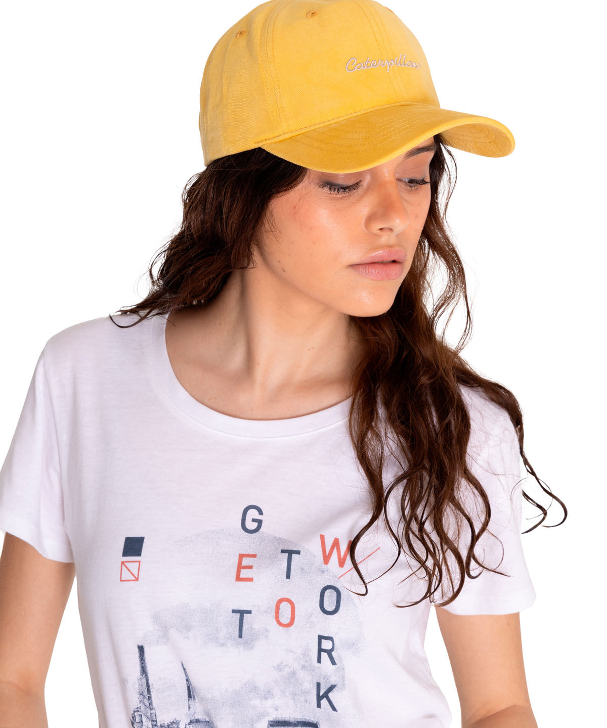 Jockey Mujer CAT W S Script Hat - Turmeric