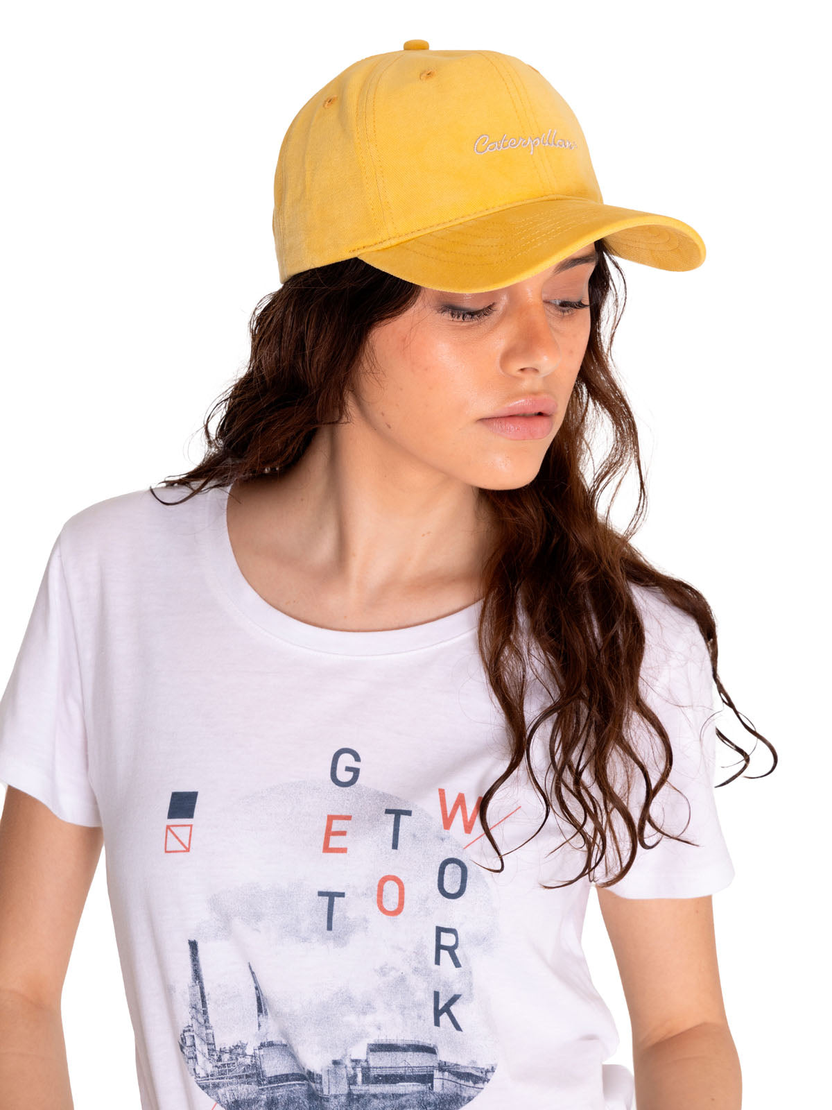 Jockey Mujer CAT W S Script Hat - Turmeric