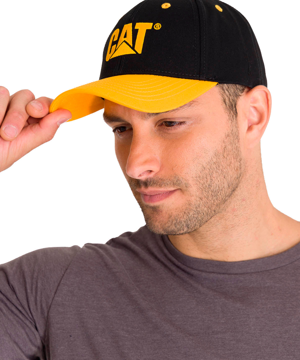 Jockey Hombre Logo CAT Negro Cat