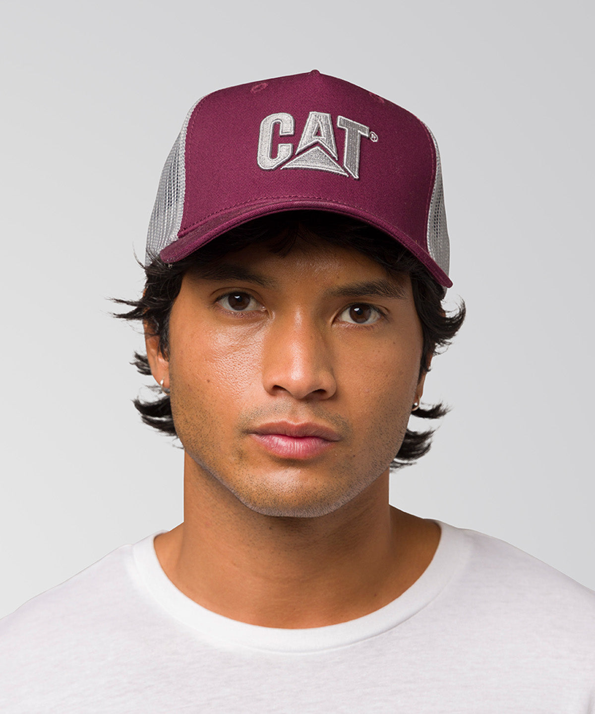 Jockey Malla Hombre Logo Burdeo CAT