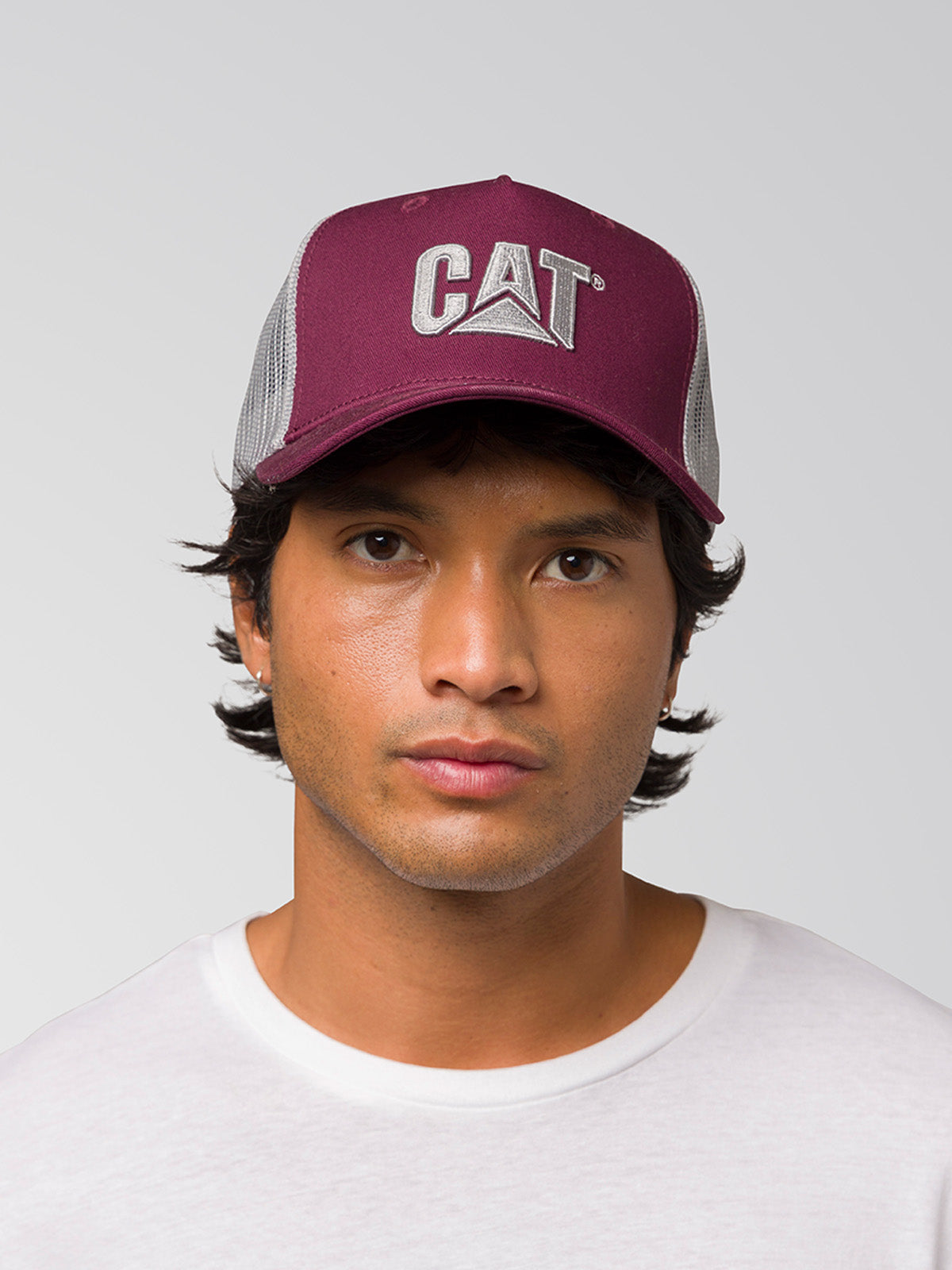 Jockey Malla Hombre Logo Burdeo CAT