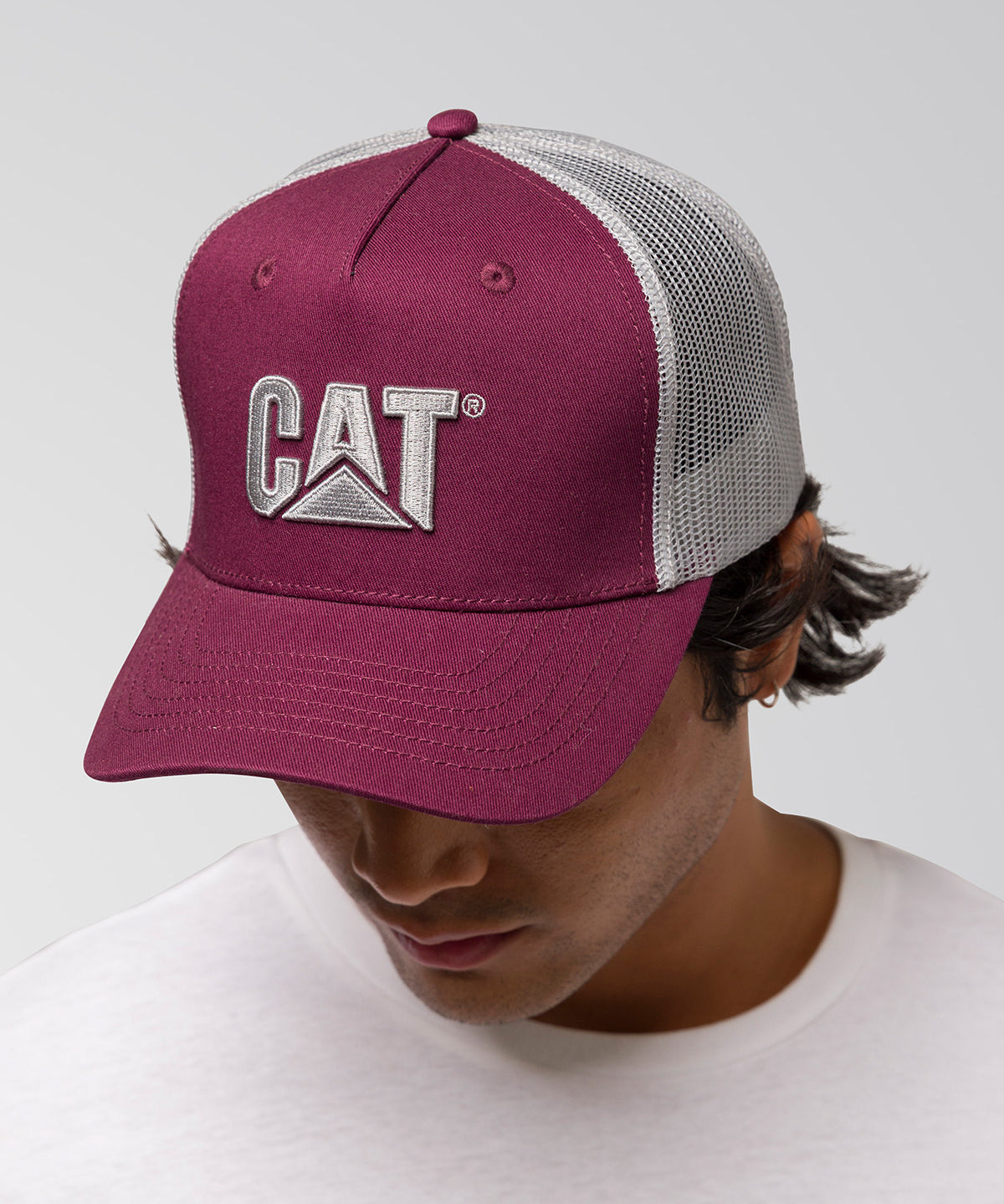 Jockey Malla Hombre Logo Burdeo CAT