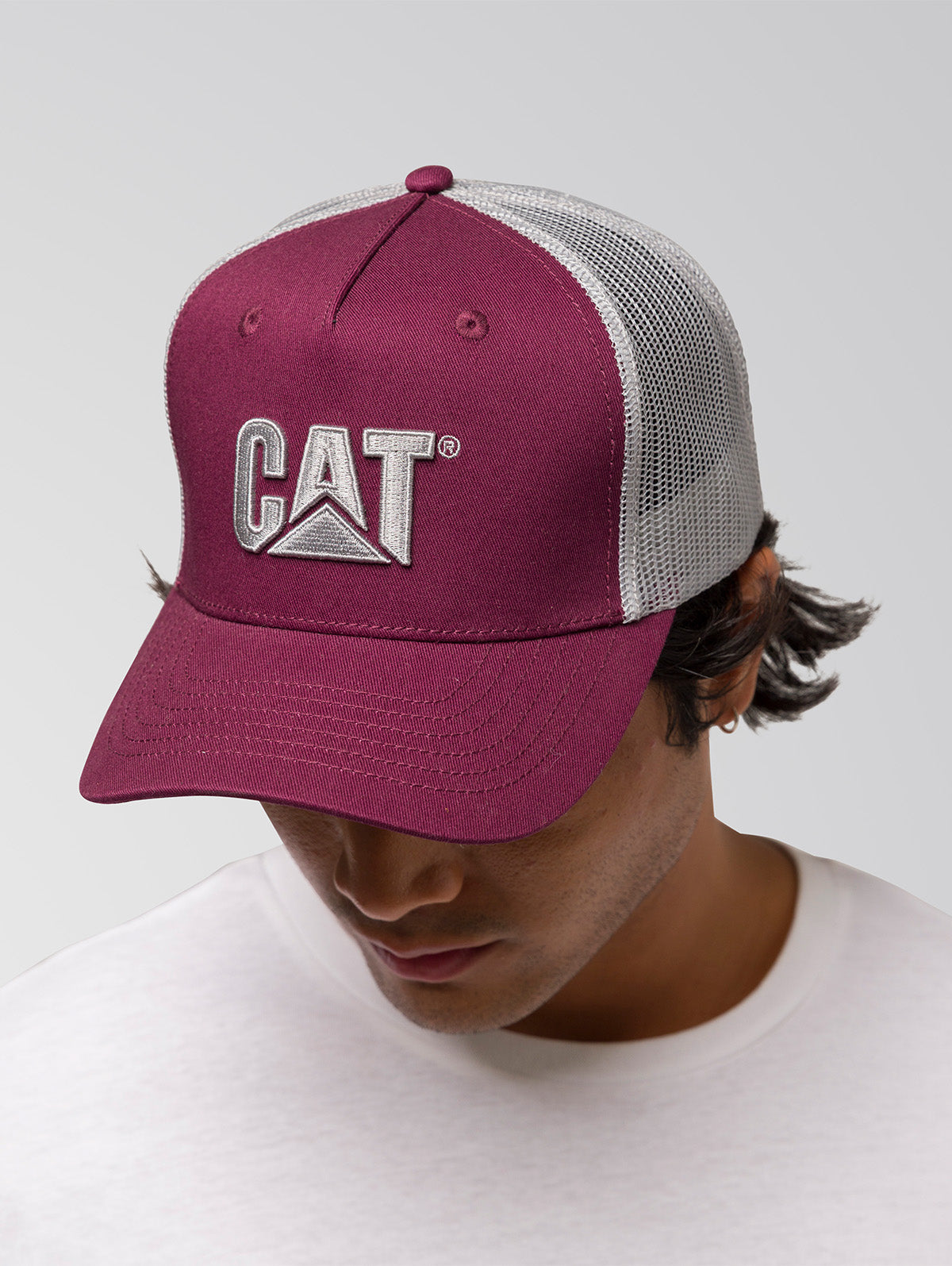 Jockey Malla Hombre Logo Burdeo CAT