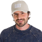 Jockey Con Hebilla Casual Unisex Pigment Dyed Cat Logo Hat Beige Cat