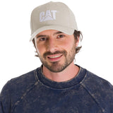 Jockey Con Hebilla Casual Unisex Pigment Dyed Cat Logo Hat Beige Cat