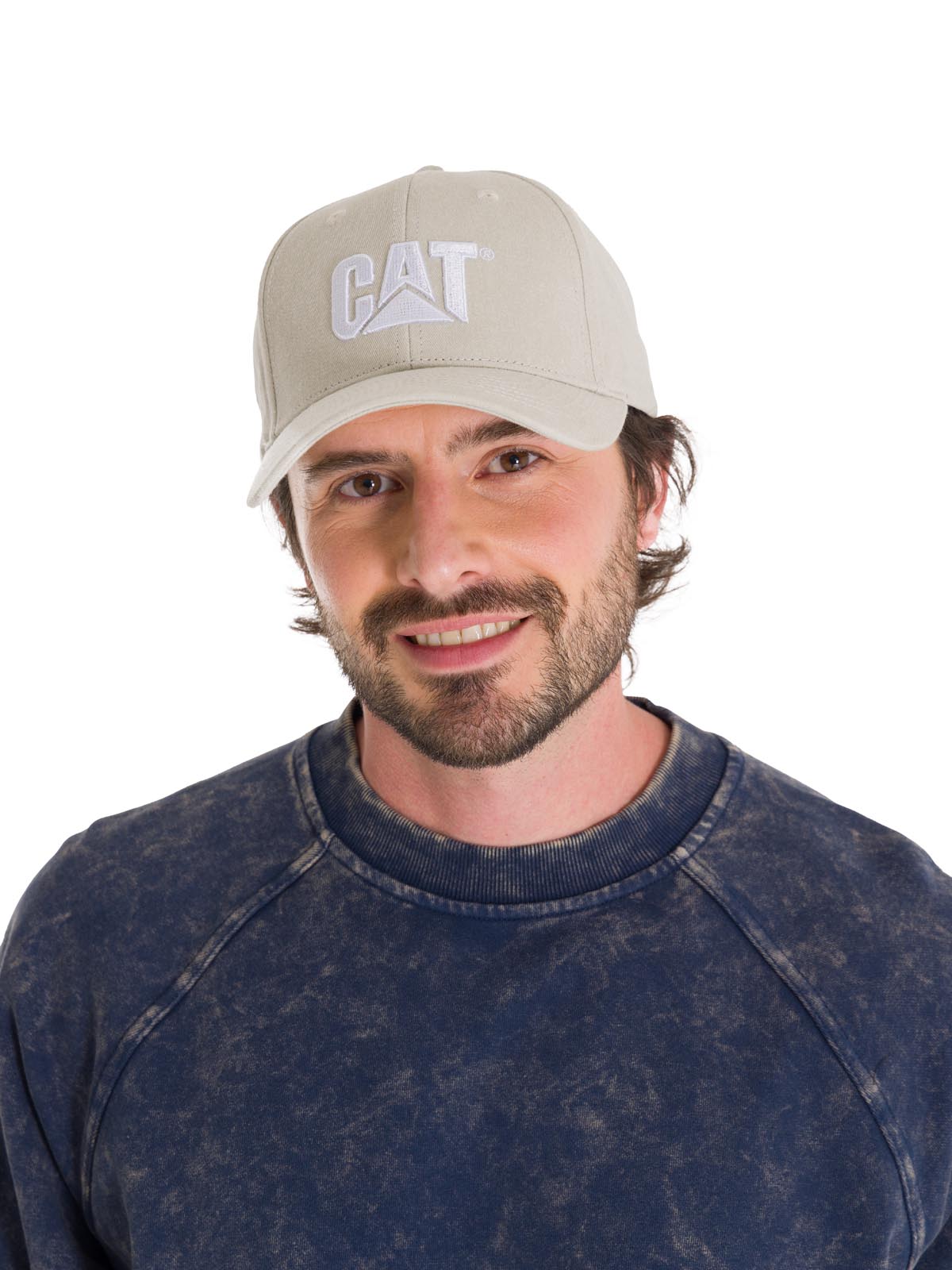 Jockey Con Hebilla Casual Unisex Pigment Dyed Cat Logo Hat Beige Cat