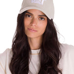 Jockey Con Hebilla Casual Unisex Pigment Dyed Cat Logo Hat Beige Cat