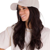 Jockey Con Hebilla Casual Unisex Pigment Dyed Cat Logo Hat Beige Cat