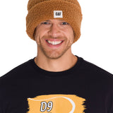 Gorro En Punto Unisex Cuffed Sherpa Knit Hat Café Cat
