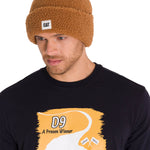 Gorro En Punto Unisex Cuffed Sherpa Knit Hat Café Cat