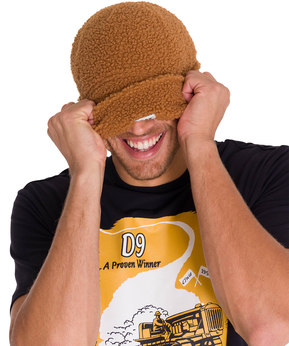 Gorro En Punto Unisex Cuffed Sherpa Knit Hat Café Cat