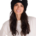 Gorro En Punto Unisex Cuffed Sherpa Knit Hat Negro Cat
