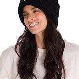Gorro En Punto Unisex Cuffed Sherpa Knit Hat Negro Cat