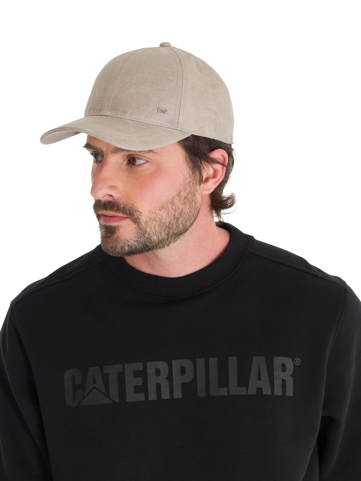 Jockey Cuero Francés Casual Unisex Faux Leather Hat Beige Cat