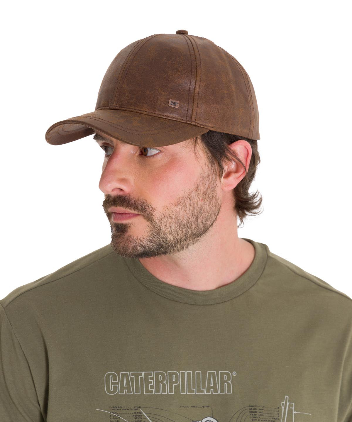 Jockey Cuero Francés Casual Unisex Faux Leather Hat Café Cat