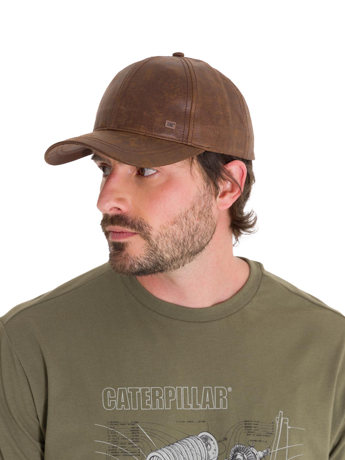 Jockey Cuero Francés Casual Unisex Faux Leather Hat Café Cat