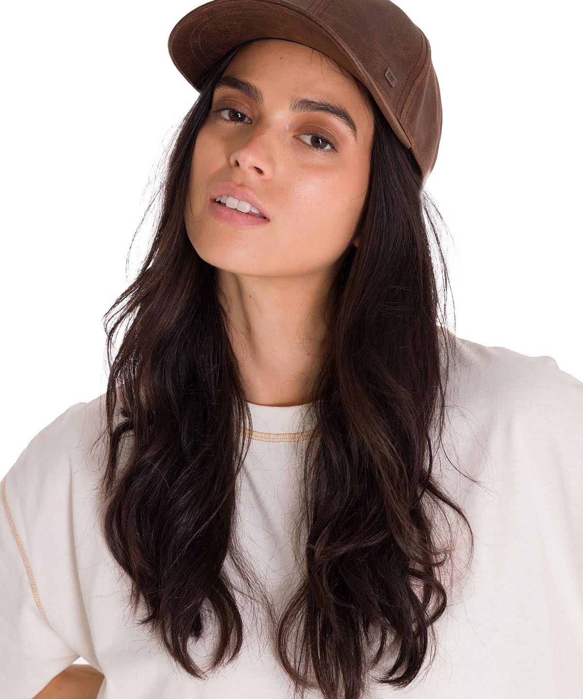 Jockey Cuero Francés Casual Unisex Faux Leather Hat Café Cat