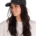 Jockey Cuero Francés Casual Unisex Faux Leather Hat Negro Cat