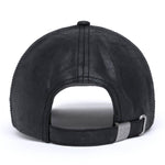 Jockey Cuero Francés Casual Unisex Faux Leather Hat Negro Cat