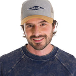 Jockey Con Broche Hombre Diamond 7-Panel Mesh Back Hat Gris Claro Cat