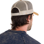 Jockey Con Broche Hombre Diamond 7-Panel Mesh Back Hat Gris Claro Cat