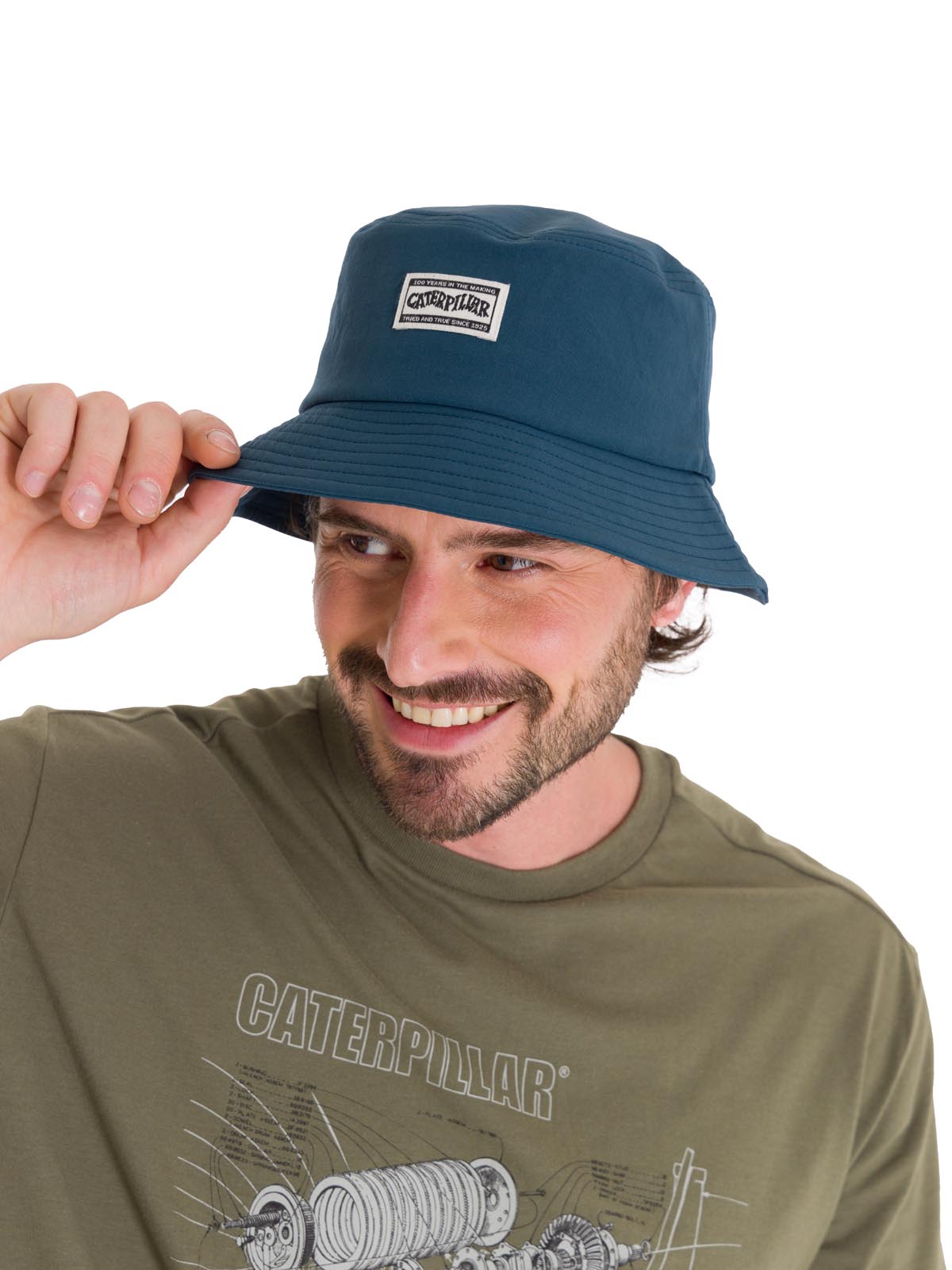 Gorro Bucket Unisex Sun Hat Unisex Azul Petróleo Cat