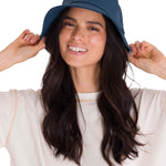 Gorro Bucket Unisex Sun Hat Unisex Azul Petróleo Cat