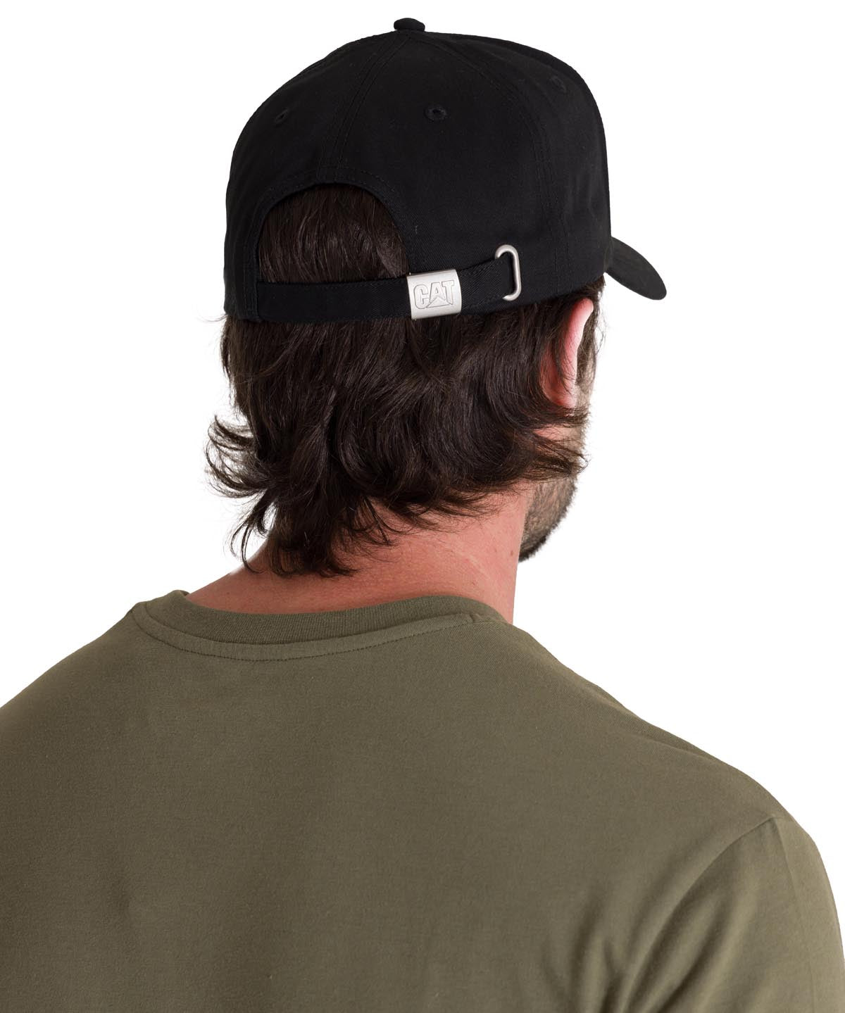 Jockey Algodón Casual Hombre Caution Logo Hat Negro Cat