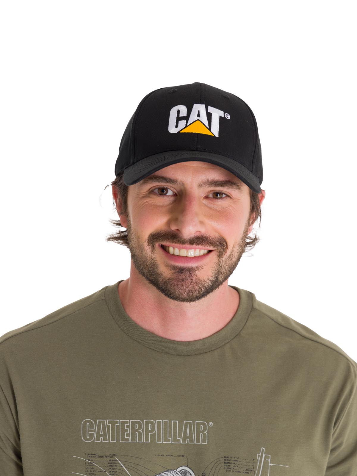 Jockey Con Broche Casual Hombre Cat Logo  Hat Negro Cat
