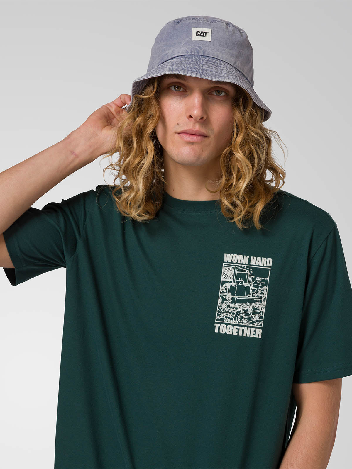 Gorro Bucket Unisex Sun Hat Azul CAT