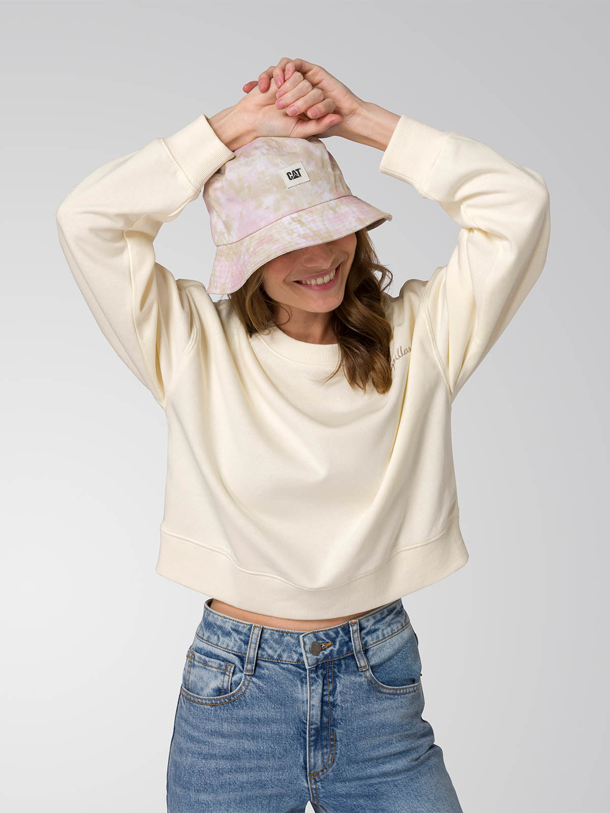 Gorro Bucket Unisex Sun Hat Rosa CAT