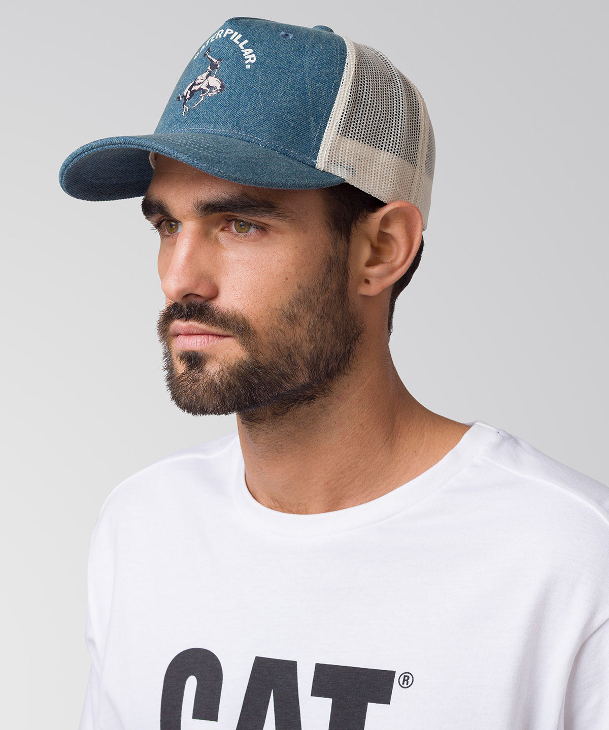Jockey Hombre Denim Trucker Cap Azul