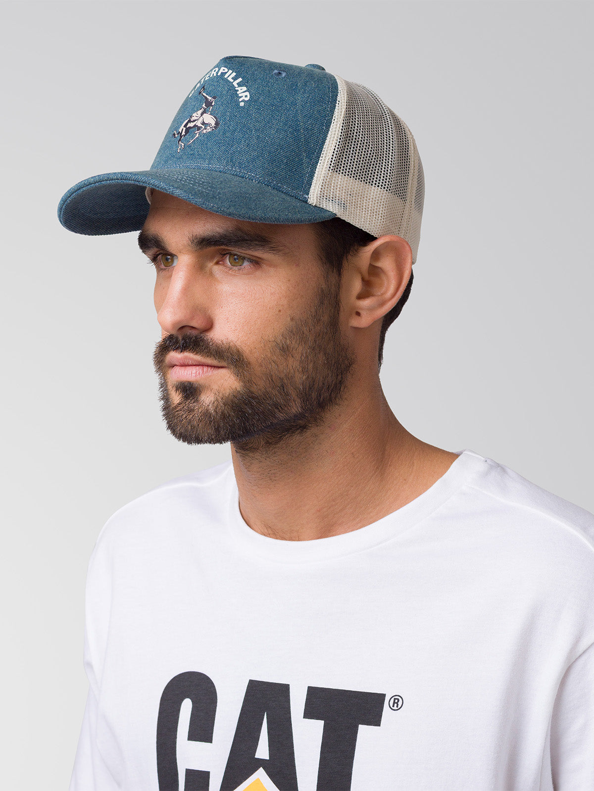 Jockey Hombre Denim Trucker Cap Azul