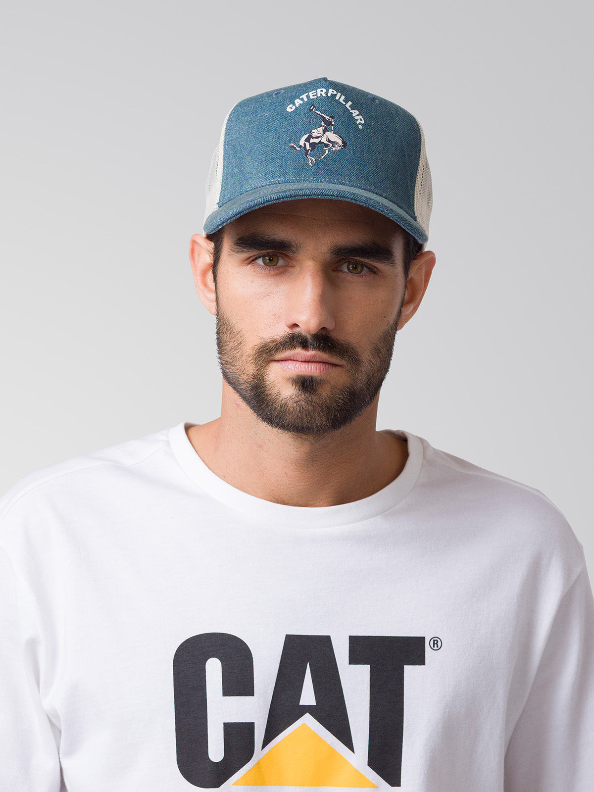 Jockey Hombre Denim Trucker Cap Azul
