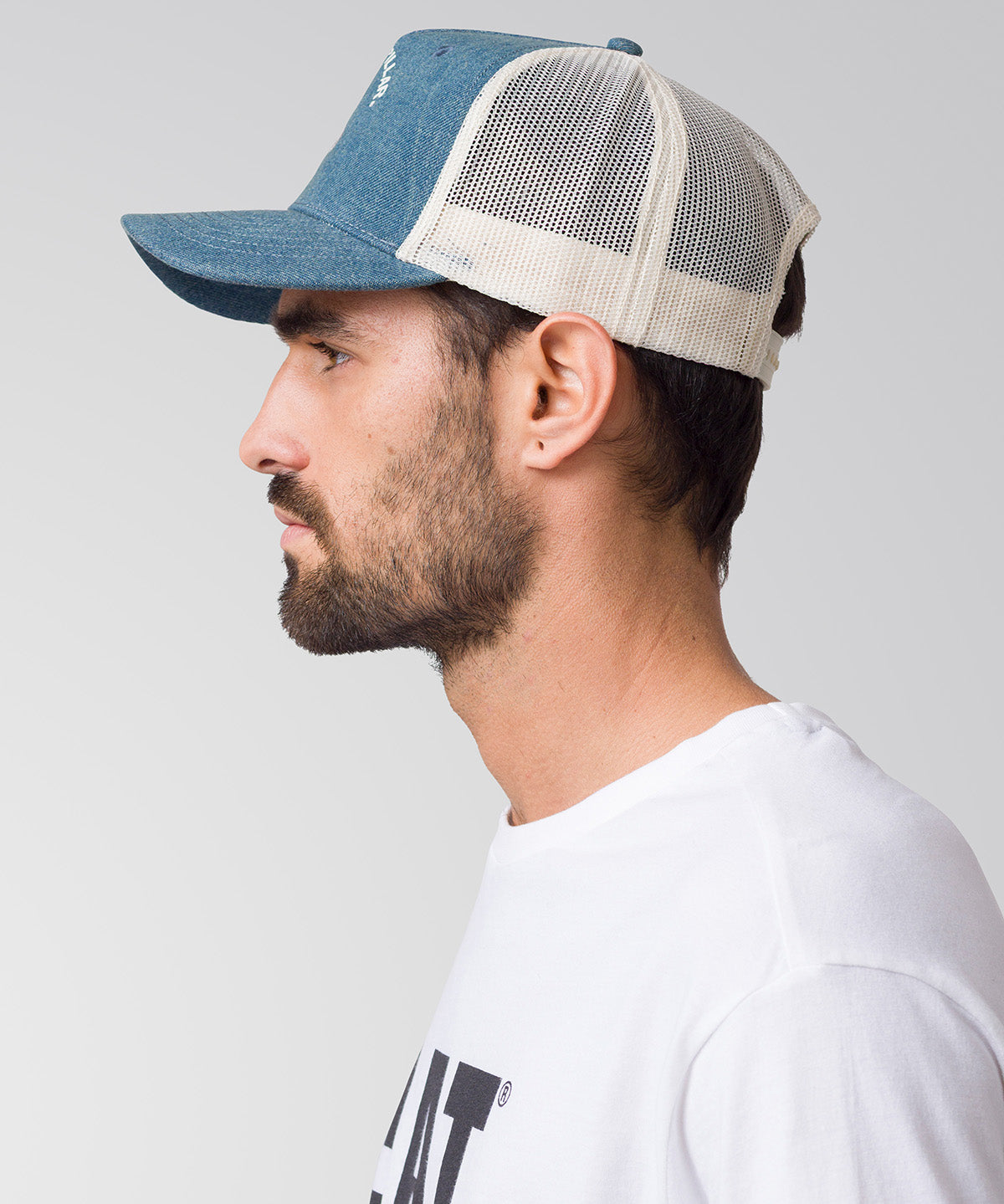 Jockey Hombre Denim Trucker Cap Azul