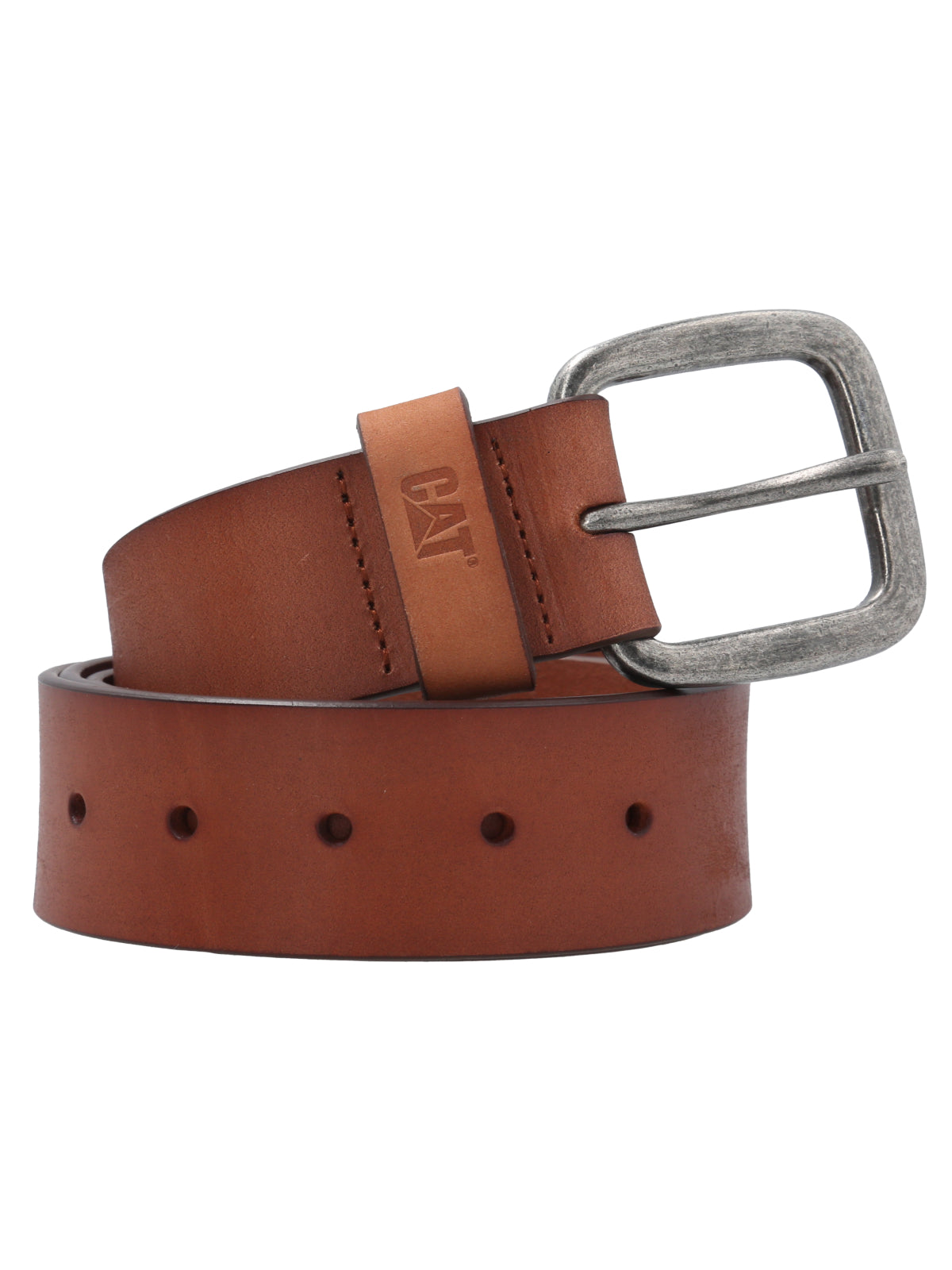 Cinturón Hombre CAT Do The Work Leather Belt - Café