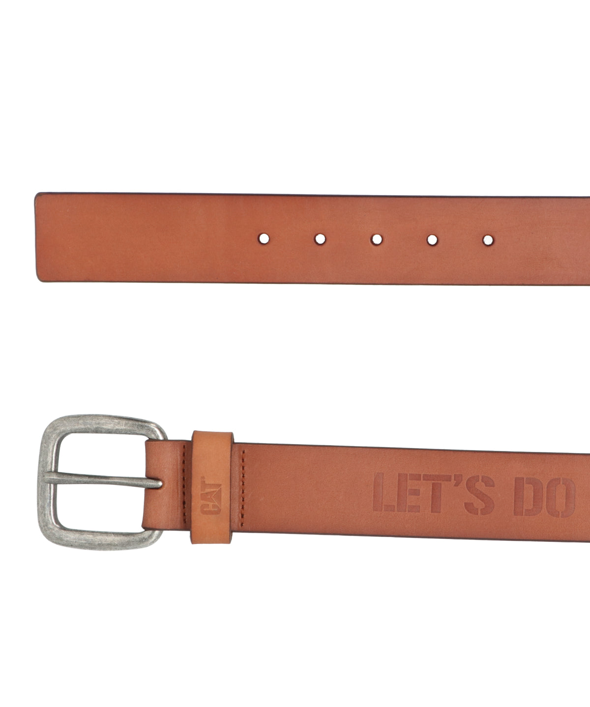 Cinturón Hombre CAT Do The Work Leather Belt - Café