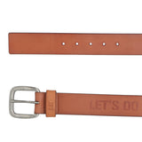 Cinturón Hombre CAT Do The Work Leather Belt - Café